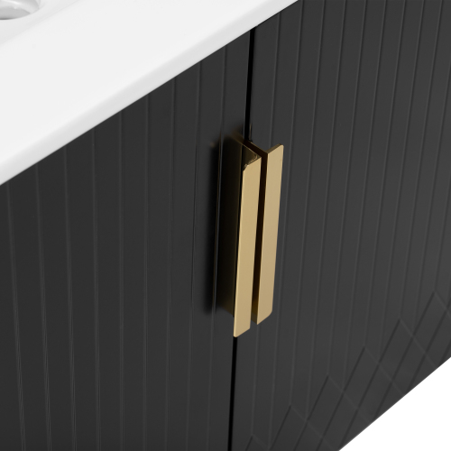 30" Vintage Bathroom Vanity with Ceramic Sink, with 3 Holes Single Ceramic Sink, Bathroom Storage Vanity Cabinet with 2 Soft Closing Doors、、xpatfood