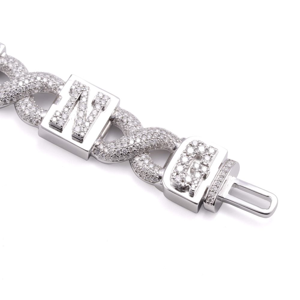 10MM Custom Infinity Link Bracelet 14K Gold、mySite、hinf8tx79