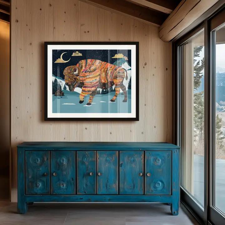 Art Print | Buffalo Wall Art | Under the Milky Way、mySite、g9winljtr