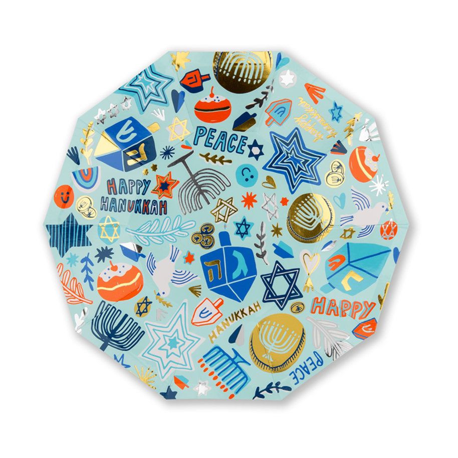 Festival of Lights Small Disposable Plates - Set of 8、mySite、topwebapps