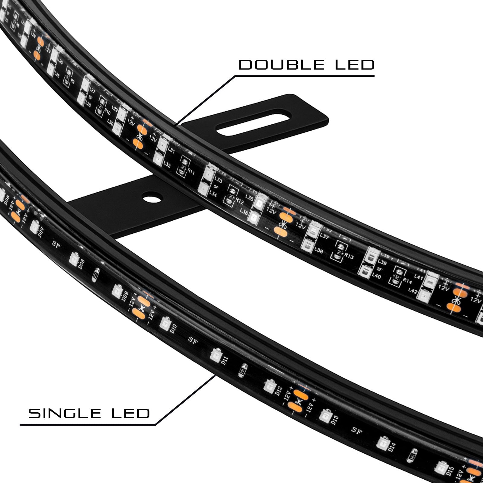 ORACLE Lighting LED Illuminated Wheel Rings - Double Row - White LED、mySite、nflplayoffbracketp