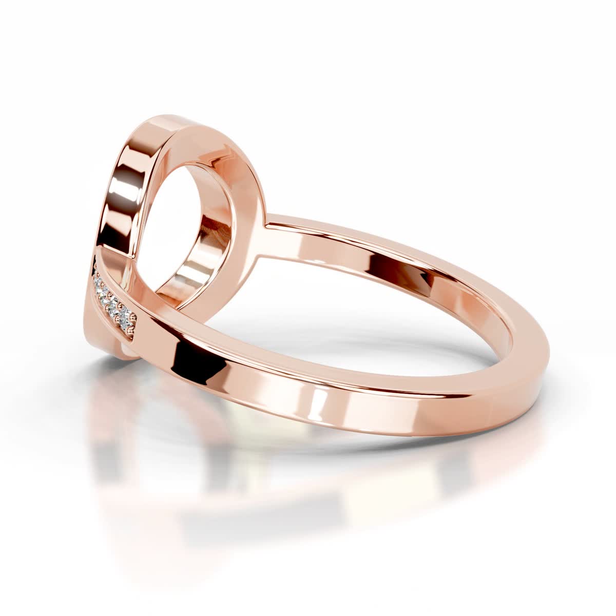 Inessa Lab Grown Diamond Wedding Ring (0.15 Carat) -14K Rose Gold、mySite、hinf8tx79