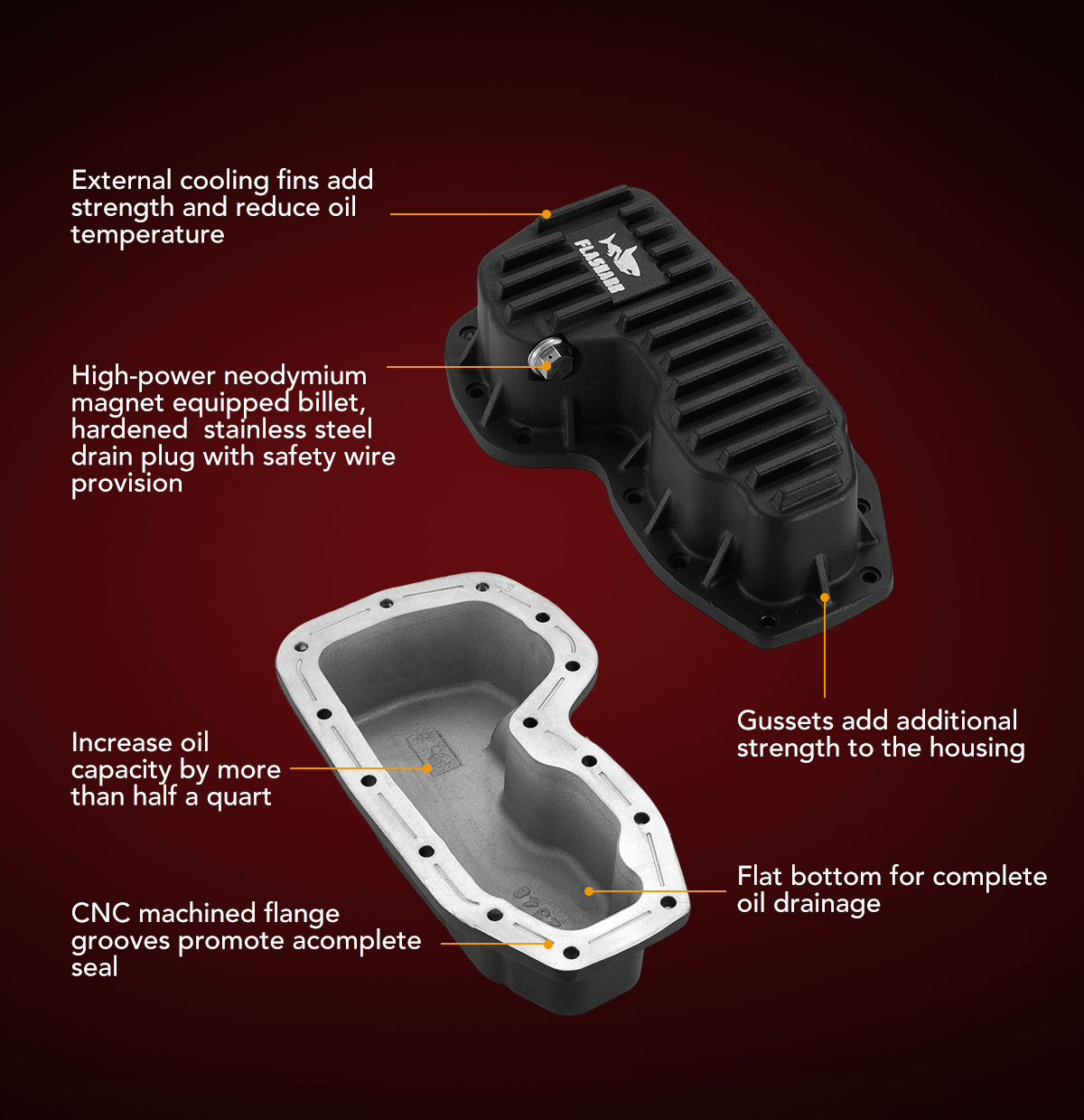 2011-2024 Jeep/Dodge Grand Cherokee/Durango, 2012-2018 RAM 1500 3.6L Aluminum Engine Oil Pan、mySite、nflplayoffbracketp