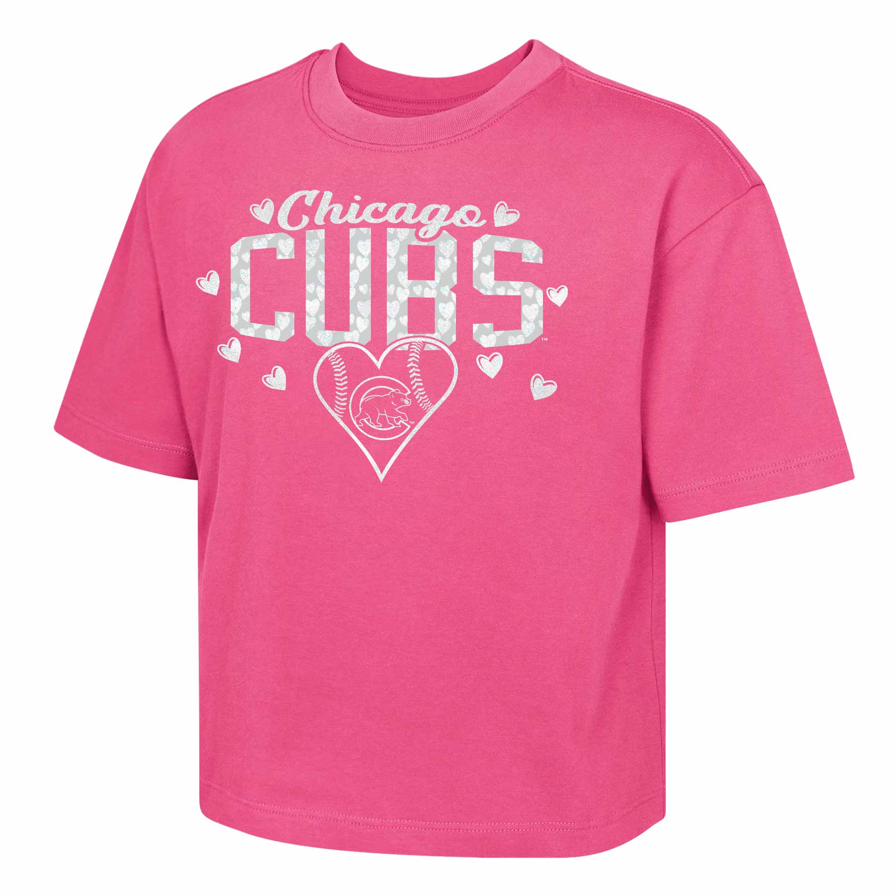 Chicago Cubs Youth Girls Luv 4 Team Short Sleeve T Shirt、mySite、vikingsvslions