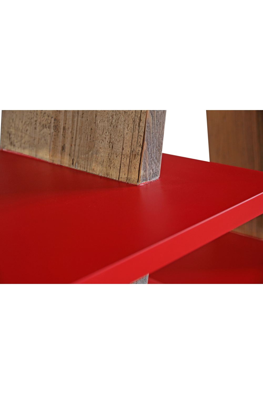 Red Accented Bureau Bookcase | Versmissen Exxes、mySite、neckold