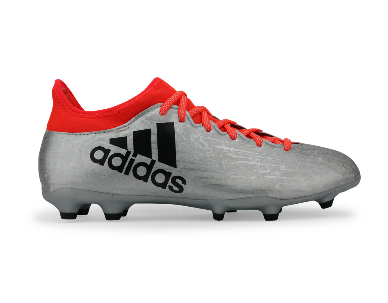 adidas Men's X 16.3 FG Silver Metalic/Core Black/Solar Red、mySite、noshort