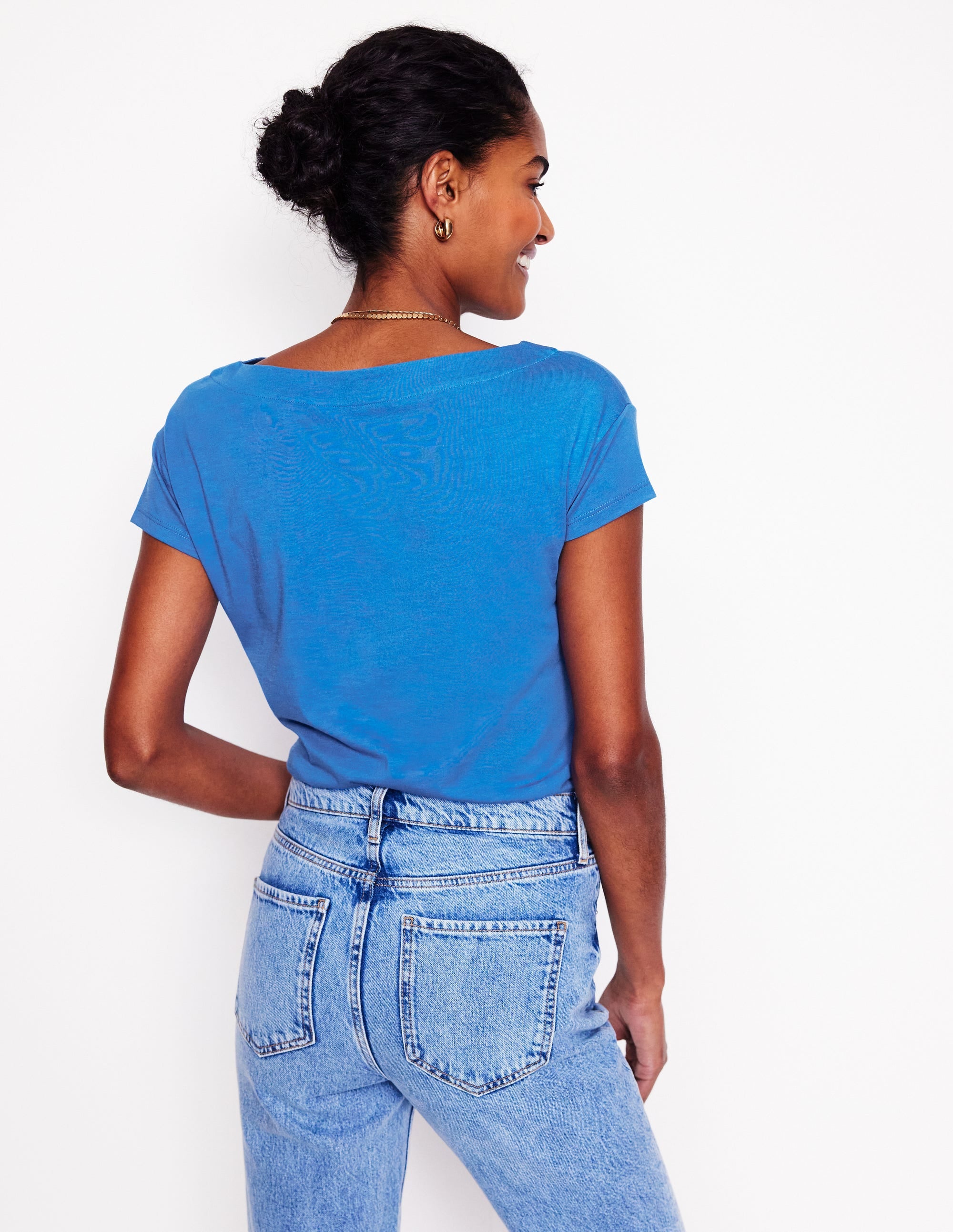  Supersoft Boat Neck T-Shirt-Gallery Blue、mySite、ashleygrahame