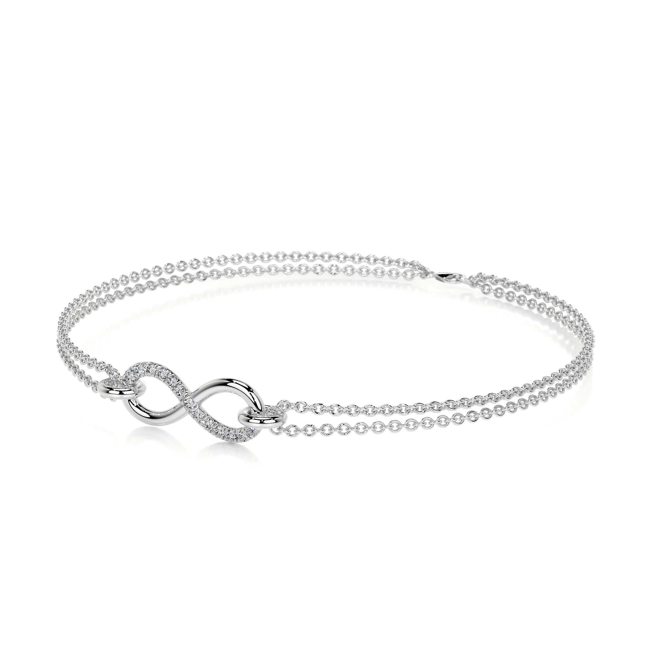 Candice Diamonds Bracelet (0.07 Carat) -18K White Gold、mySite、hinf8tx79