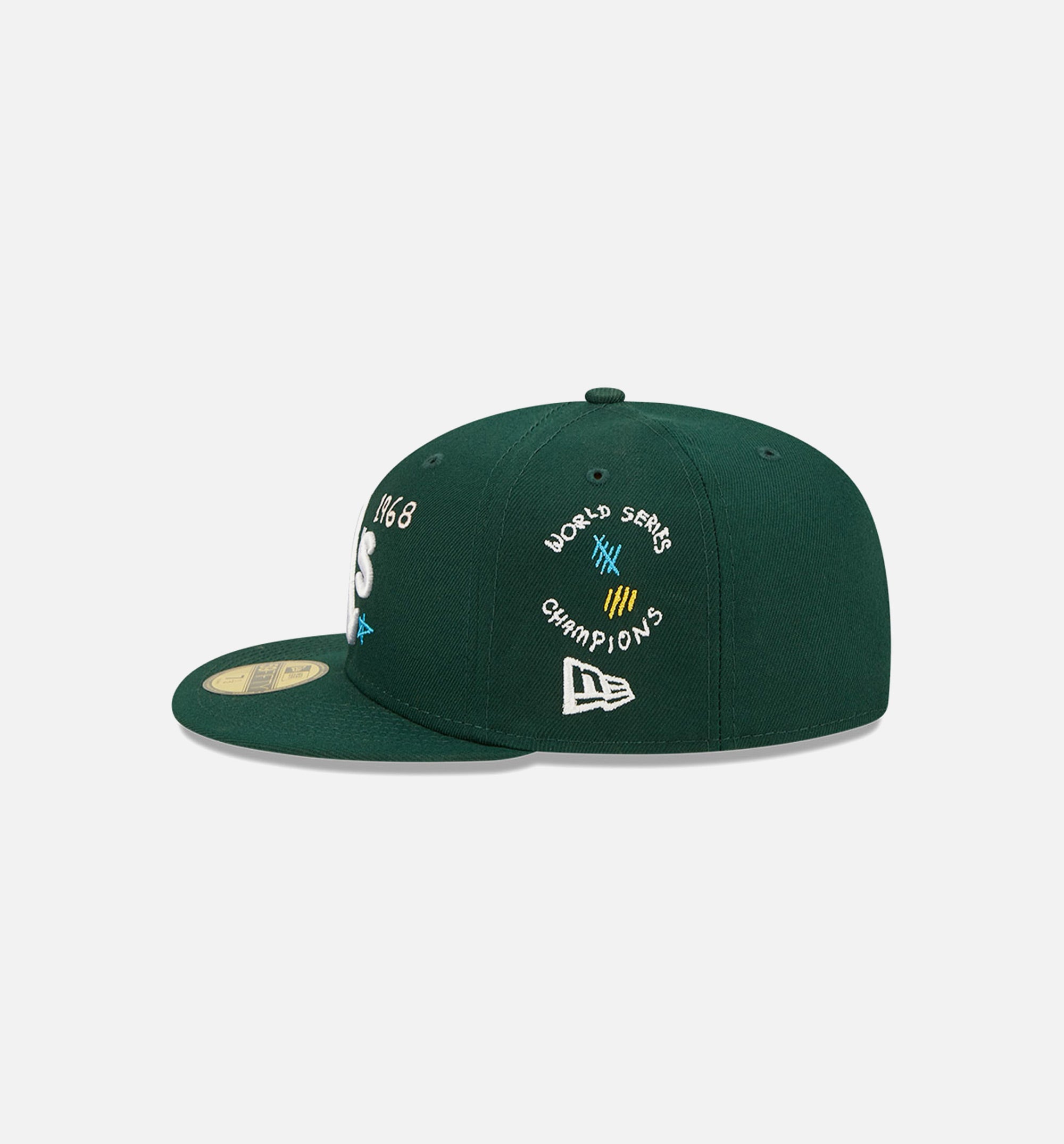 Oakland Athletics Scribble 59Fifty Fitted Cap Mens Hat - Green、mySite、dreamappss