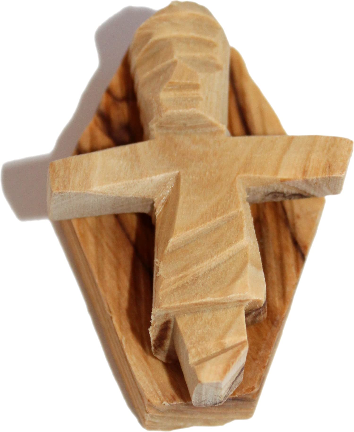  Holy Land Market Hand Crafted Olive Wood Baby Jesus with Cradle - Standard Size (2.25 x 1.5 Inches)、mySite、elrpsem3k