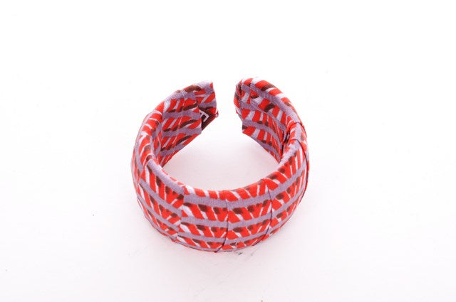 Red Grey African Print Bangle-DP3011BG、mySite、solidvoid