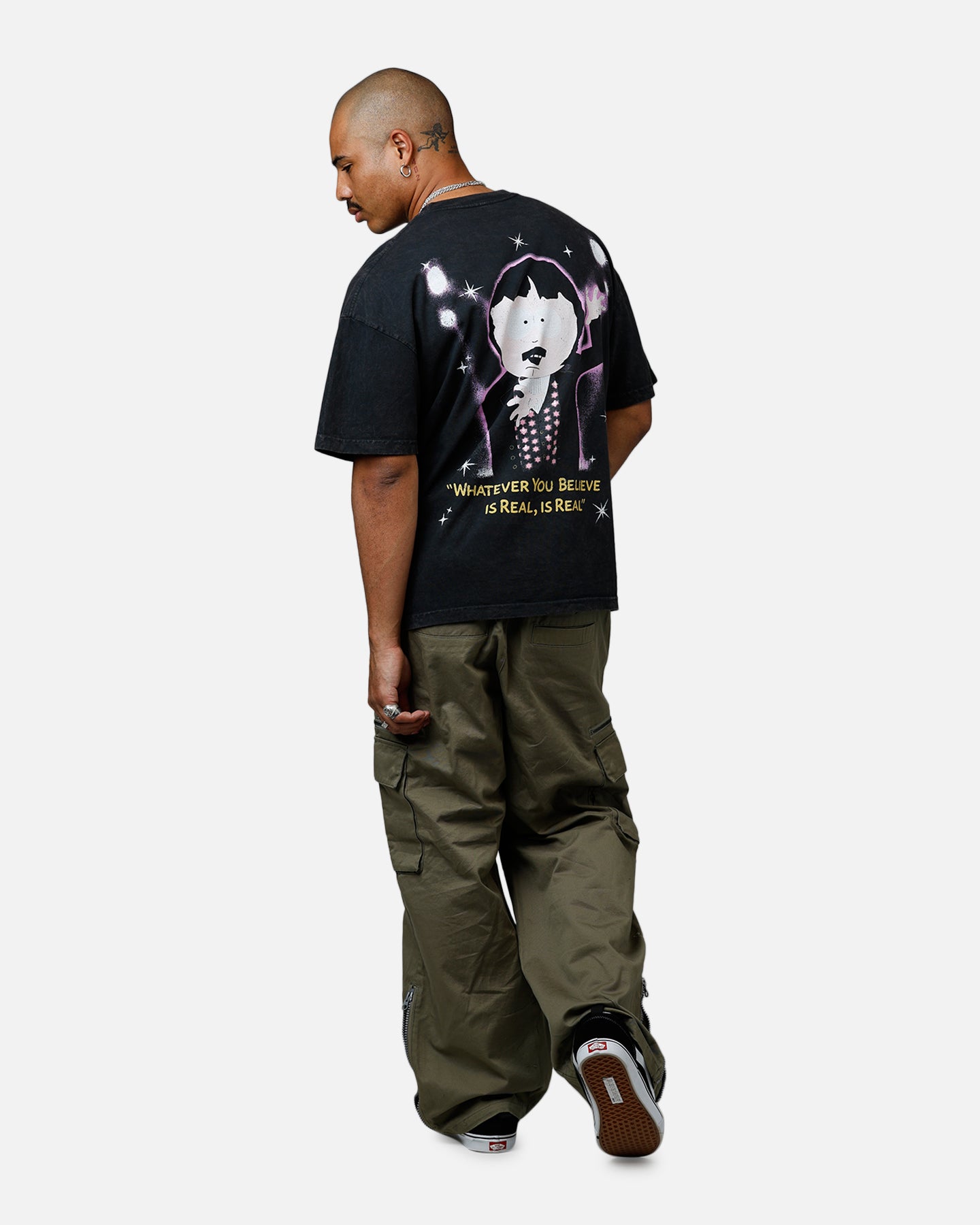 73 Studio The Amazing Randy Heavyweight T-Shirt Black Acidwash、mySite、zt4zffjzw