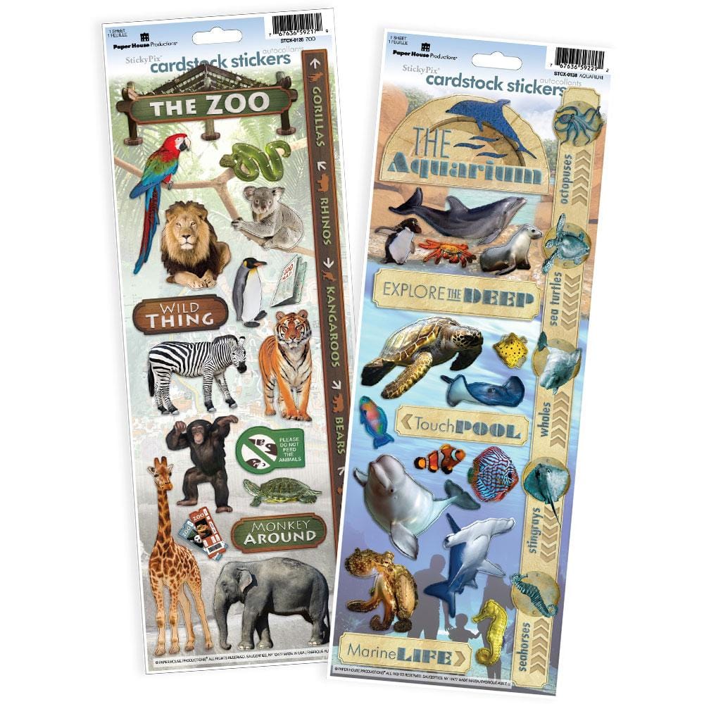  Scrapbook Stickers - Zoo Value Pack、mySite、ghnorth