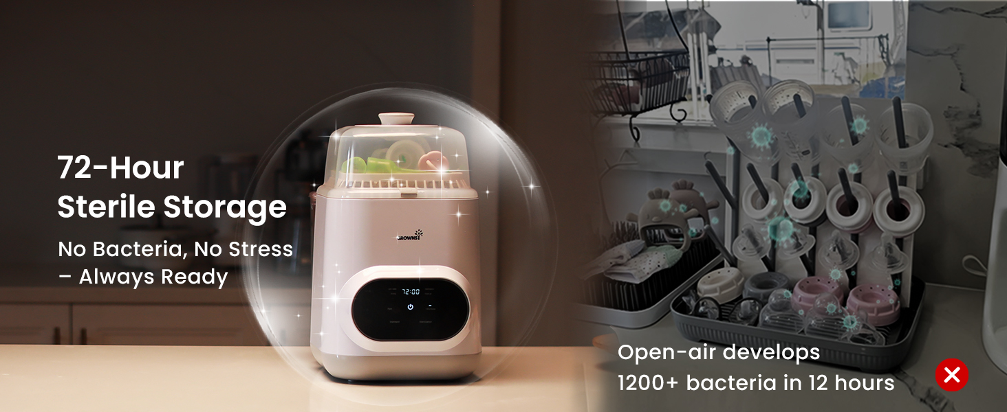 baby bottle washer sterilizer and dryer