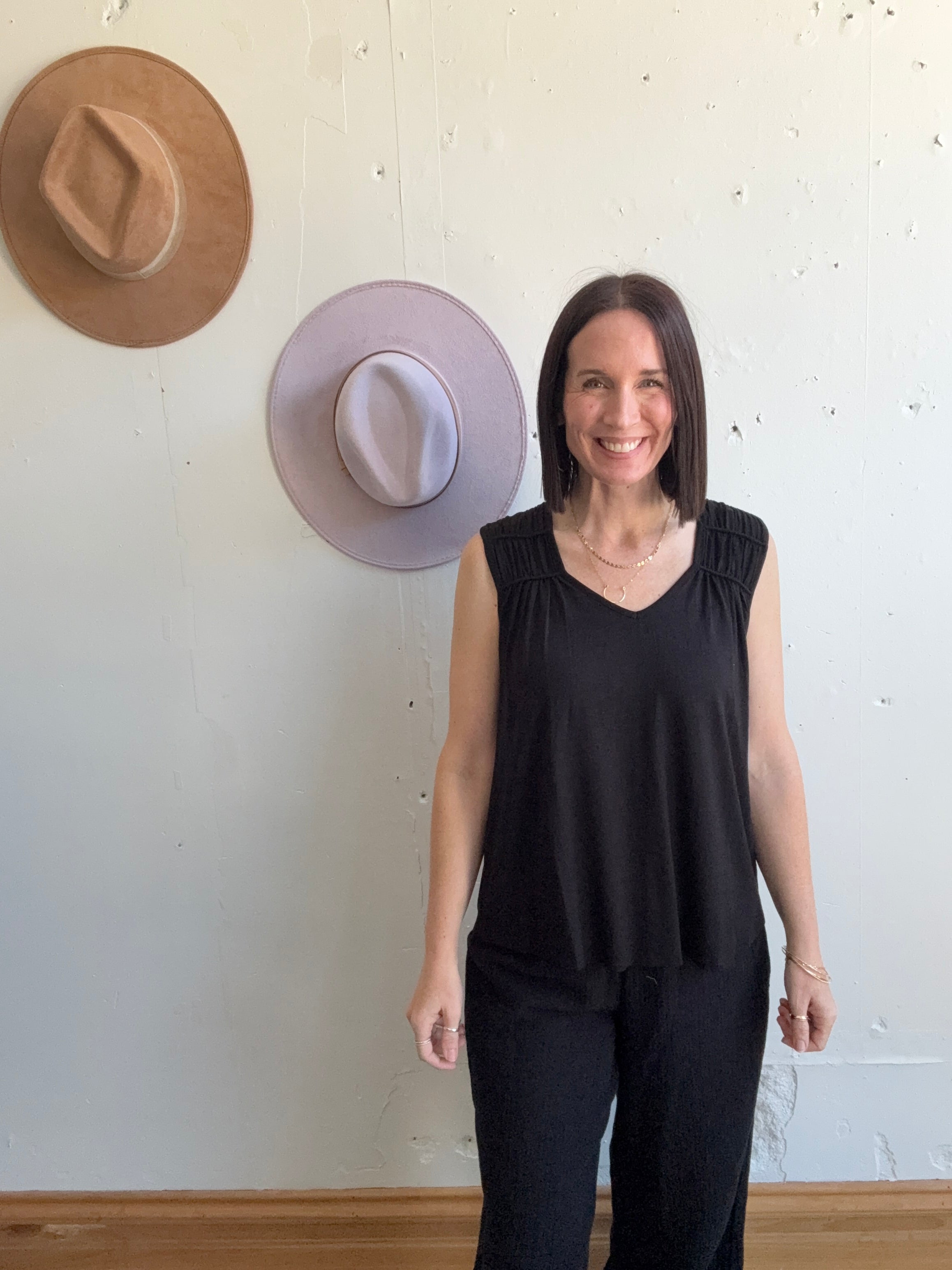 Liverpool Sleeveless Shirred Detail Top、mySite、garagedoors4me