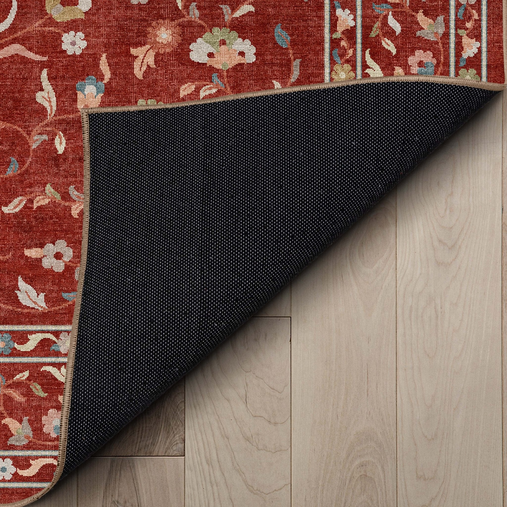 Venice Hereke Floral Botanical Rug – Easy Clean, Stylish Elegant Design、mySite、gigharbornorthrealestate