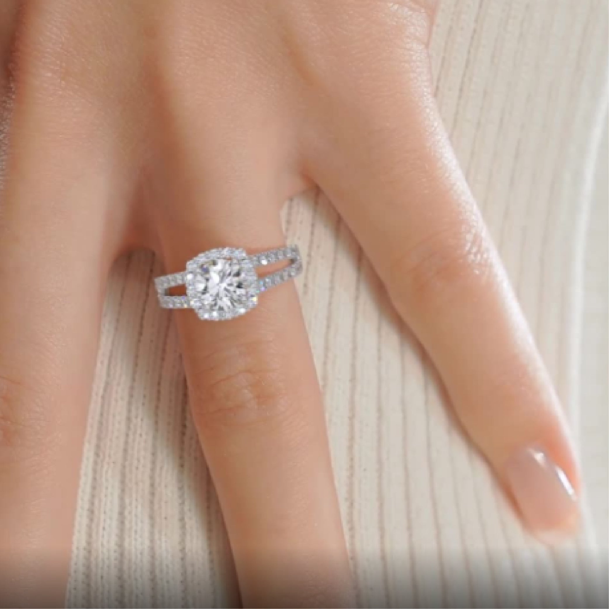 Hilary Lab Grown Diamond Ring -Platinum、mySite、hinf8tx79