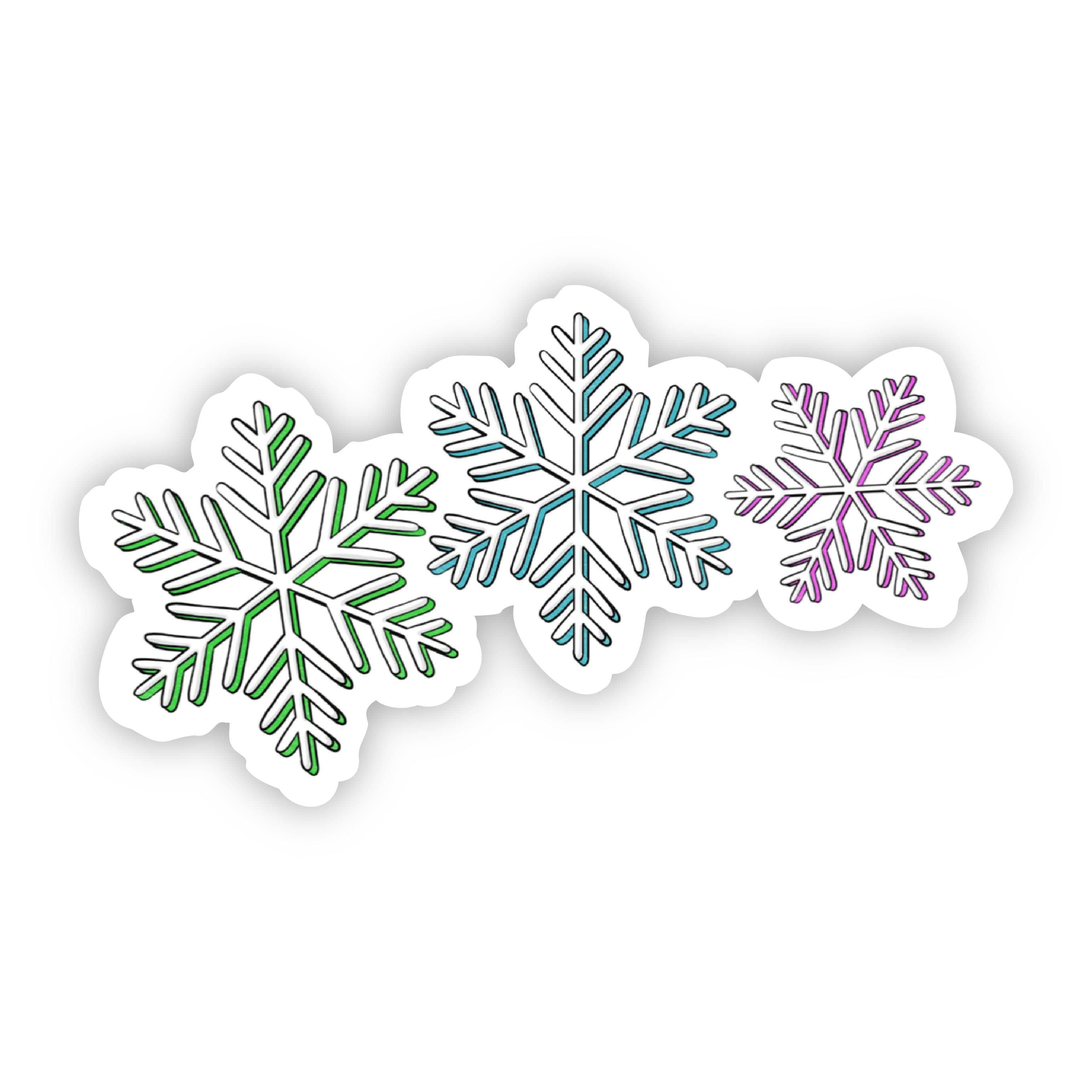  Three Snowflakes Sticker、mySite、elrpsem3k