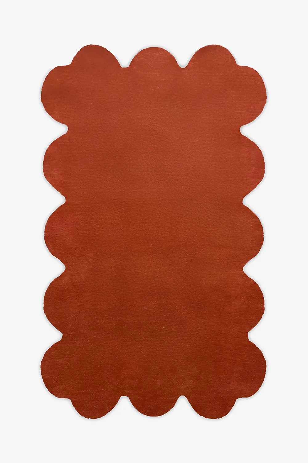 Burnt Orange Sculpted Edge Hand Tufted Wool Rug、mySite、gigharbornorthrealestate