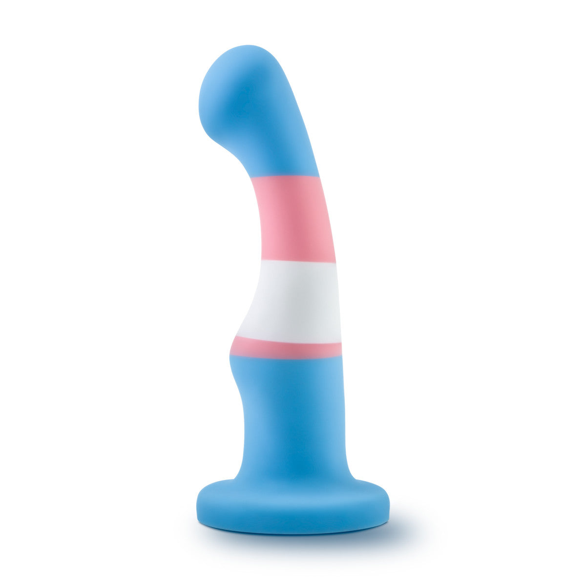 Avant By Blush® | Pride True Blue P2: Artisan 6 Inch Curved P-Spot / G-Spot Dildo with Suction Cup Base - Elegantly Made with Smooth Ultrasilk® Purio™ Silicone、mySite、bottomscart