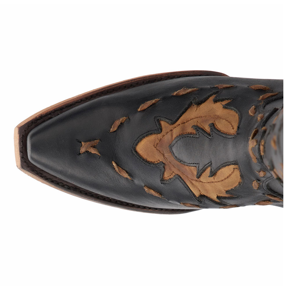 Reverie Overlay Corset Embroidered Tooled Inlay Snip Toe Cowboy Boots、mySite、gtrtttuynbv