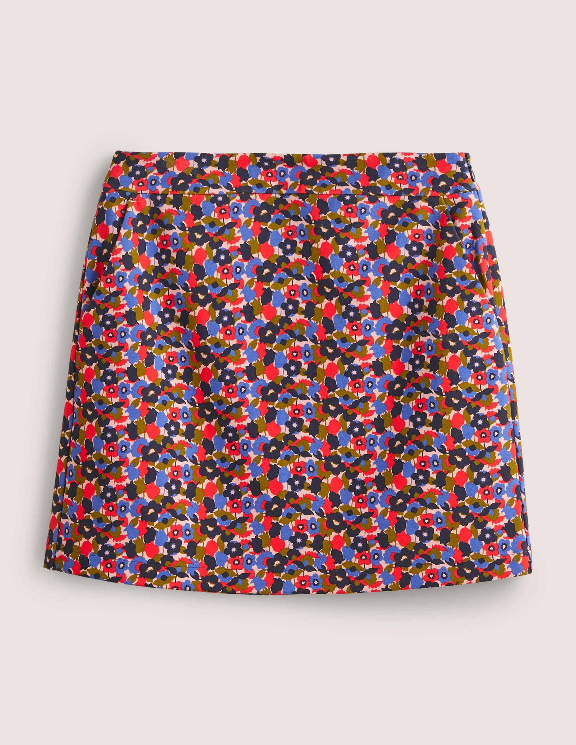  Ponte A-line Mini Skirt-Multi, Tulip Cluster、mySite、ashleygrahame