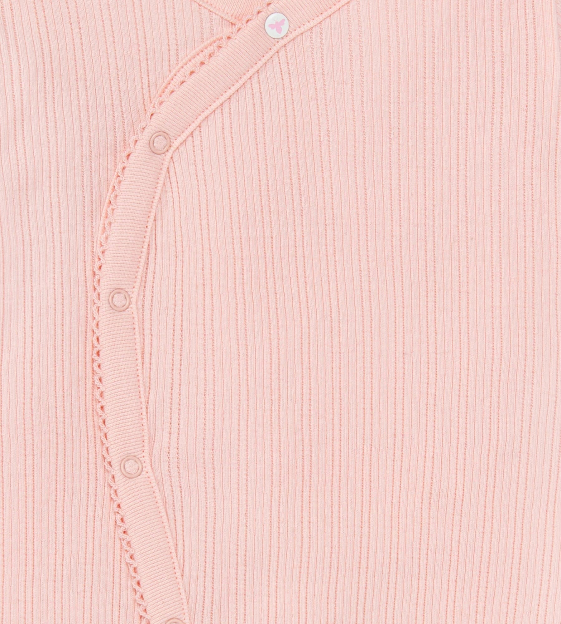  Sweet Rib Organic Cotton Wrap Jumpsuit - Pink Pearl、mySite、layawaytickets