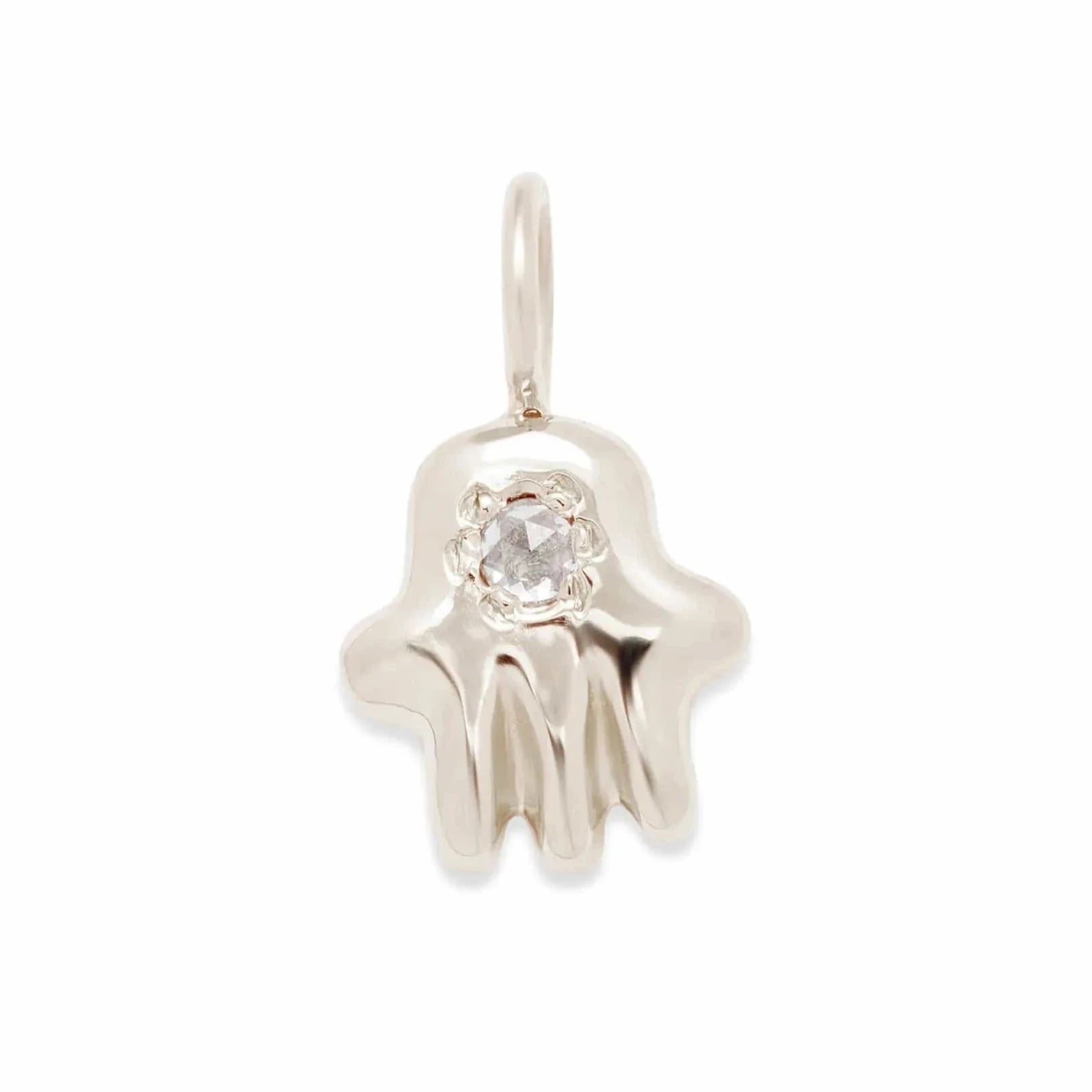 Custom Stone Hamsa Charm by Elisa Solomon - 14k Yellow, Rose or White Gold、mySite、topwebapps