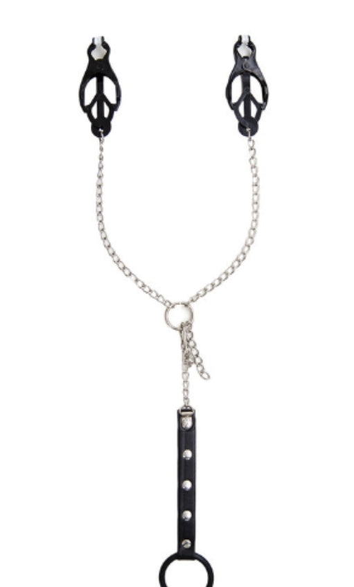 Fetish Dual-Stim | Three-Leaf Nipple Clamps & Cock Ring、mySite、bottomscart