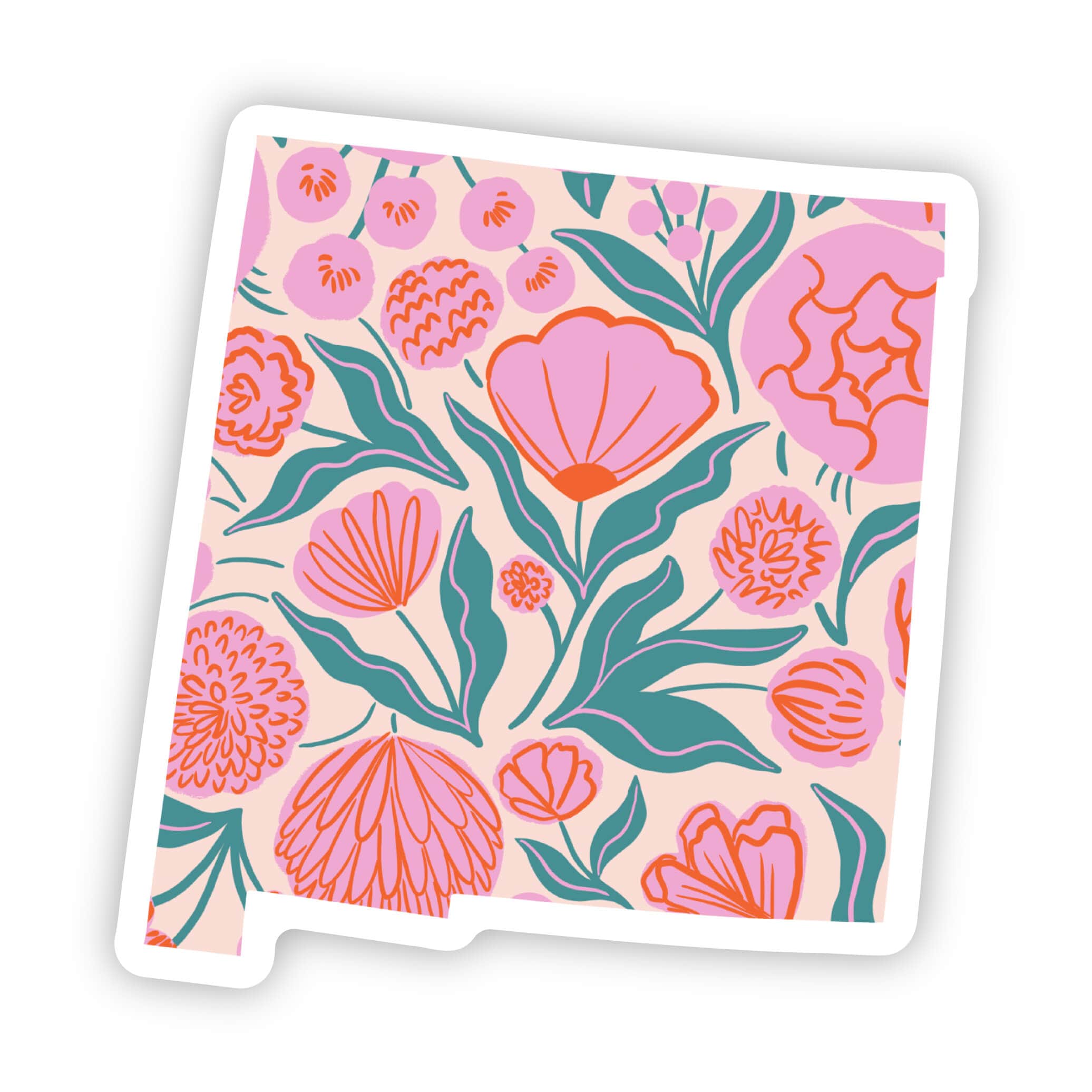  New Mexico Sticker - Elegant Floral、mySite、ghnorth