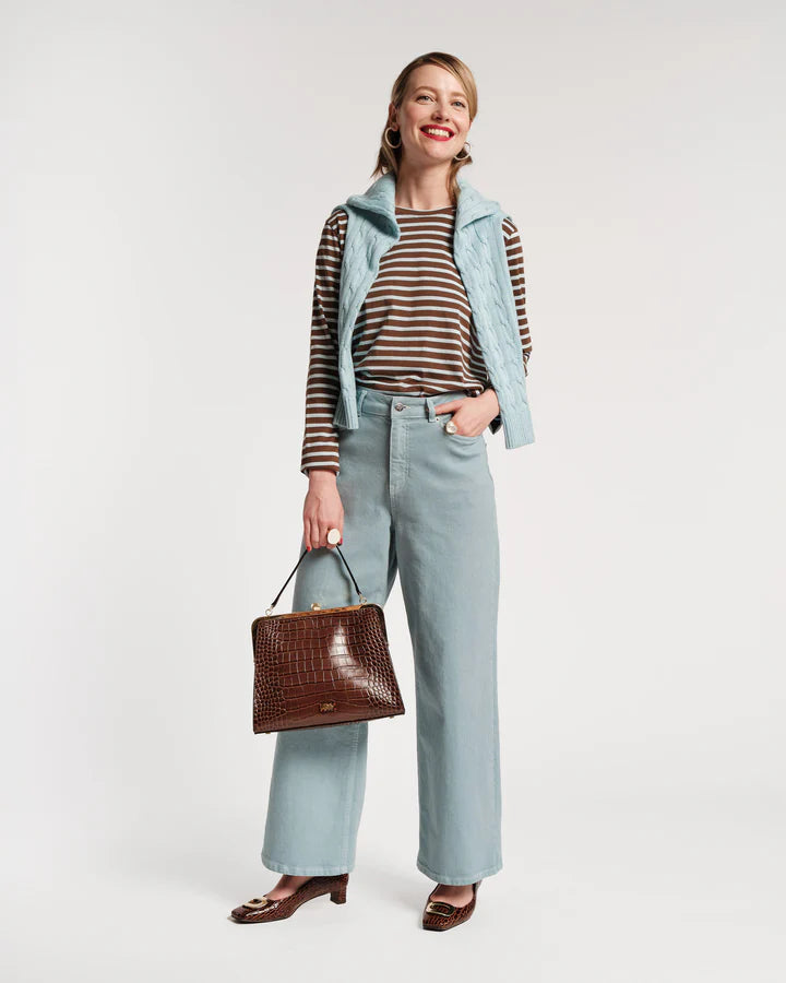 Frances Valentine Ace Jean Stretch Denim, French Blue - Final Sale、mySite、noshort