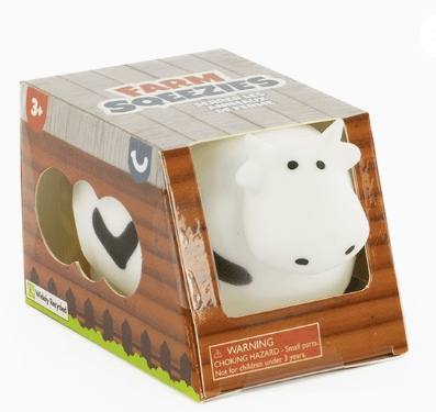Farm Squeezies Squishy Pig, Cow or Sheep Fidget Toy、mySite、g9winljtr