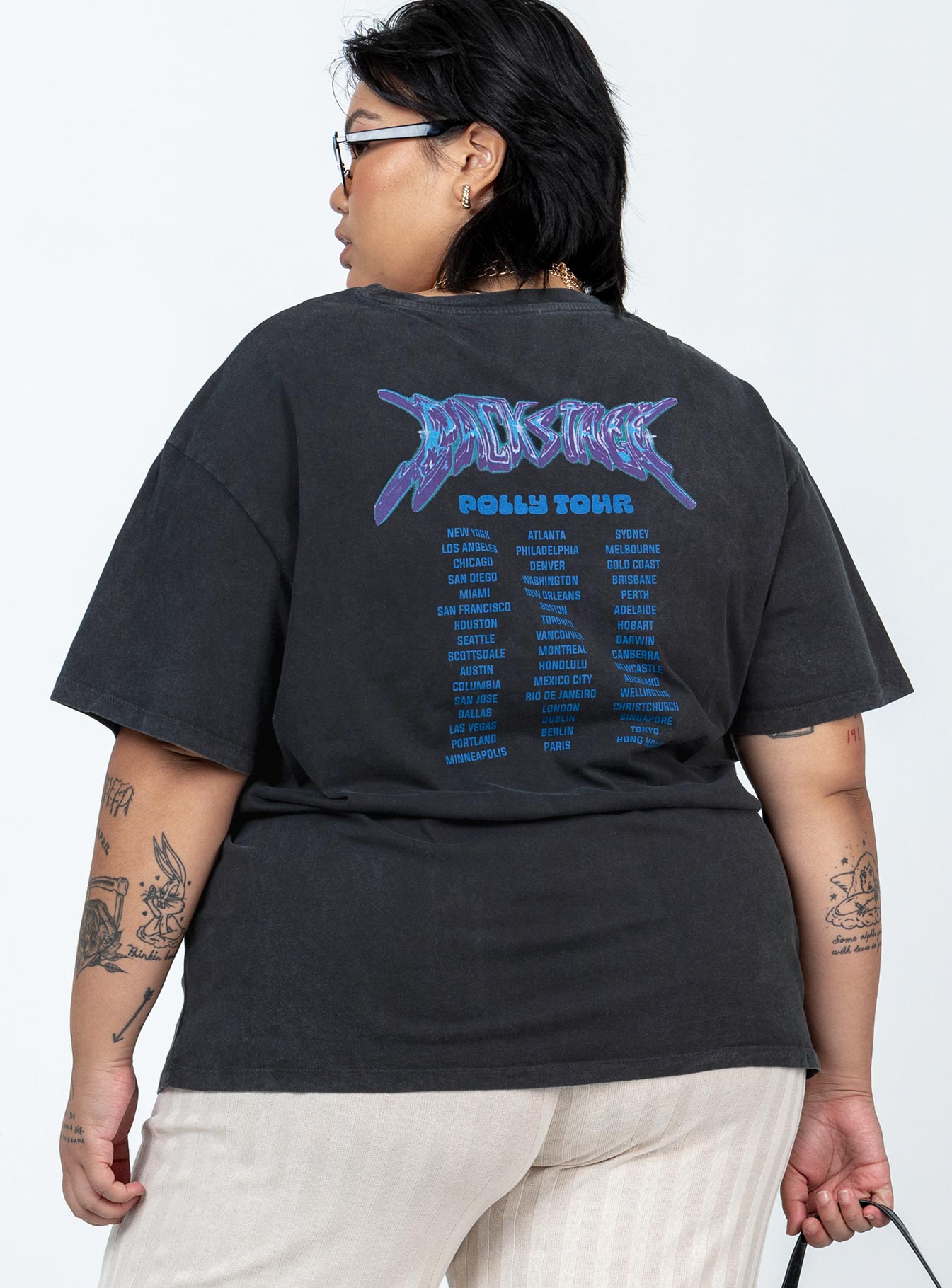 Backstage Oversized Tee Curve、mySite、solidvoid