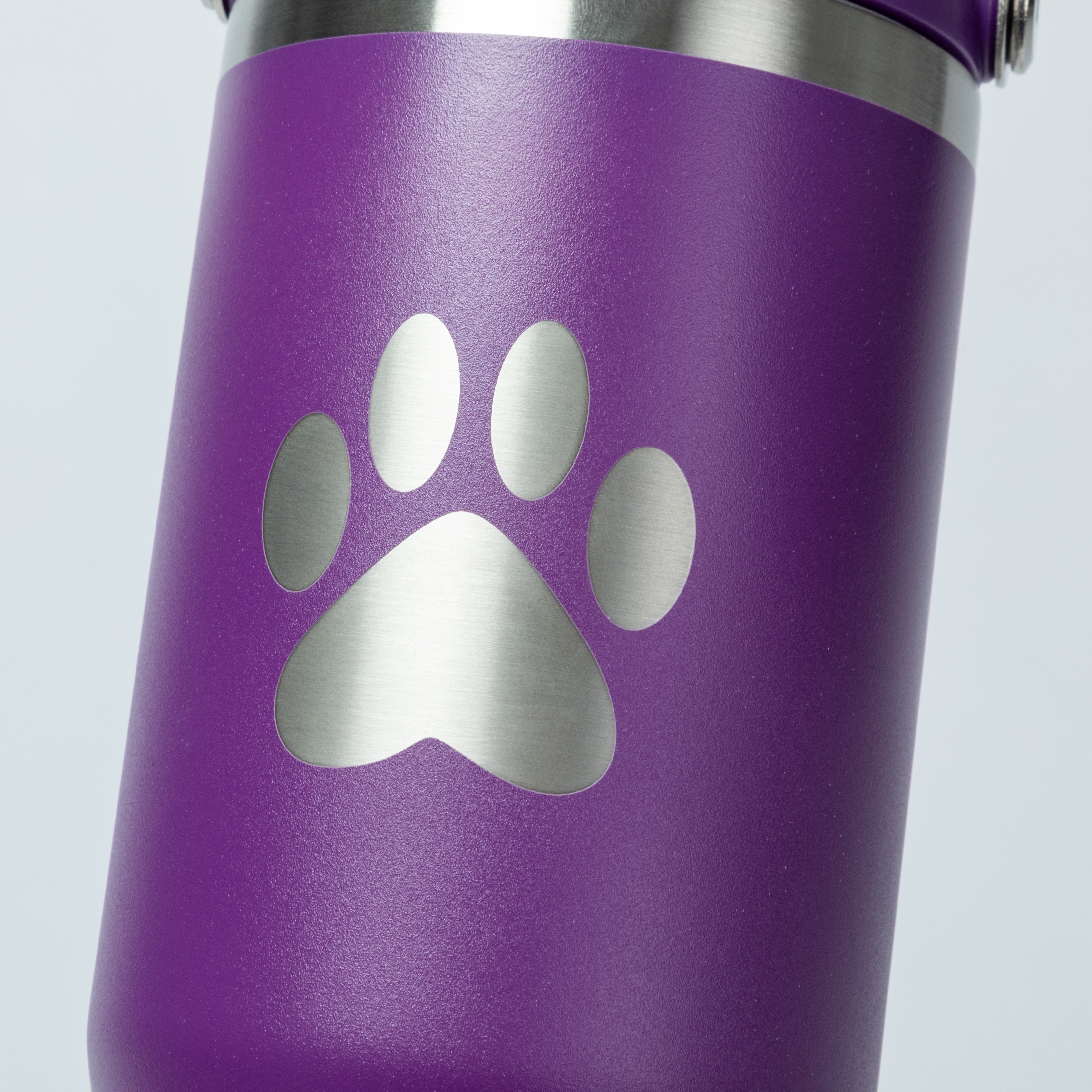 Paw Print Stainless Steel Tumbler with Flip Straw - 30 oz、mySite、camillekostekn