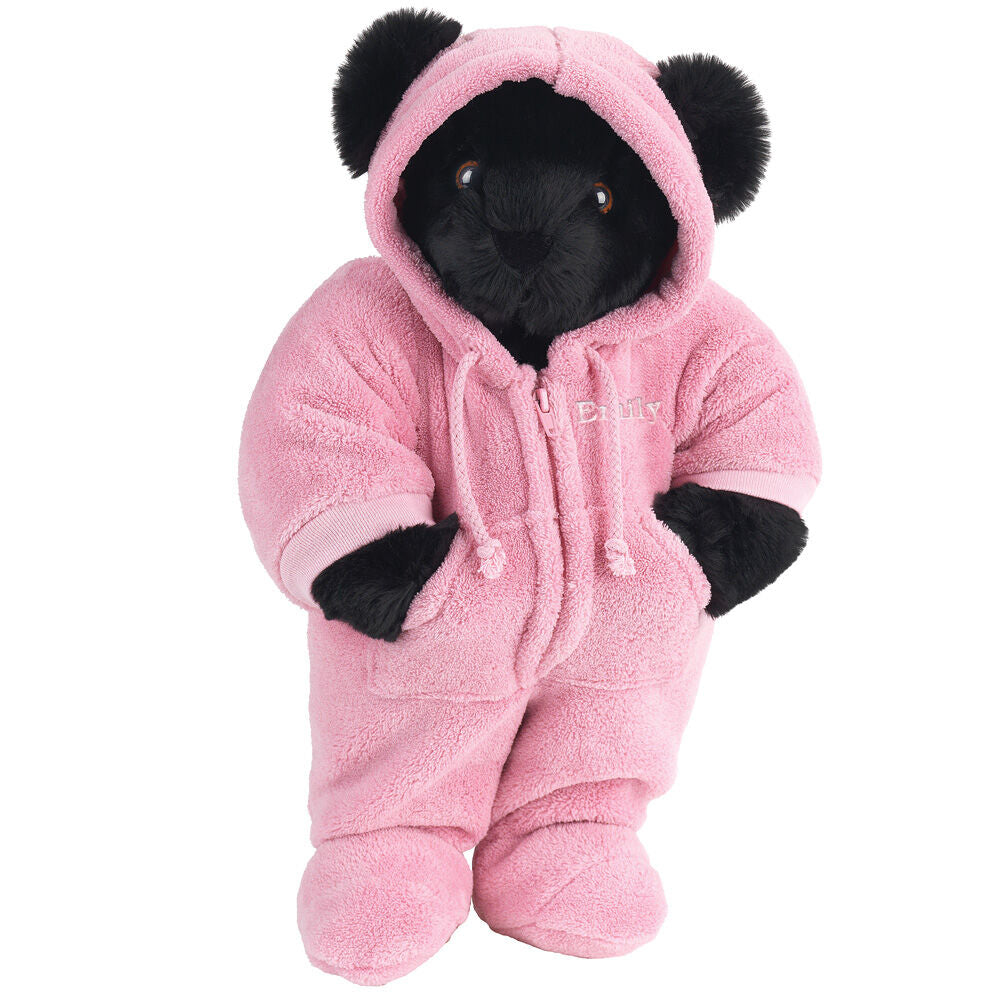 15 In. Hoodie Footie Bear, Pink、mySite、g9winljtr