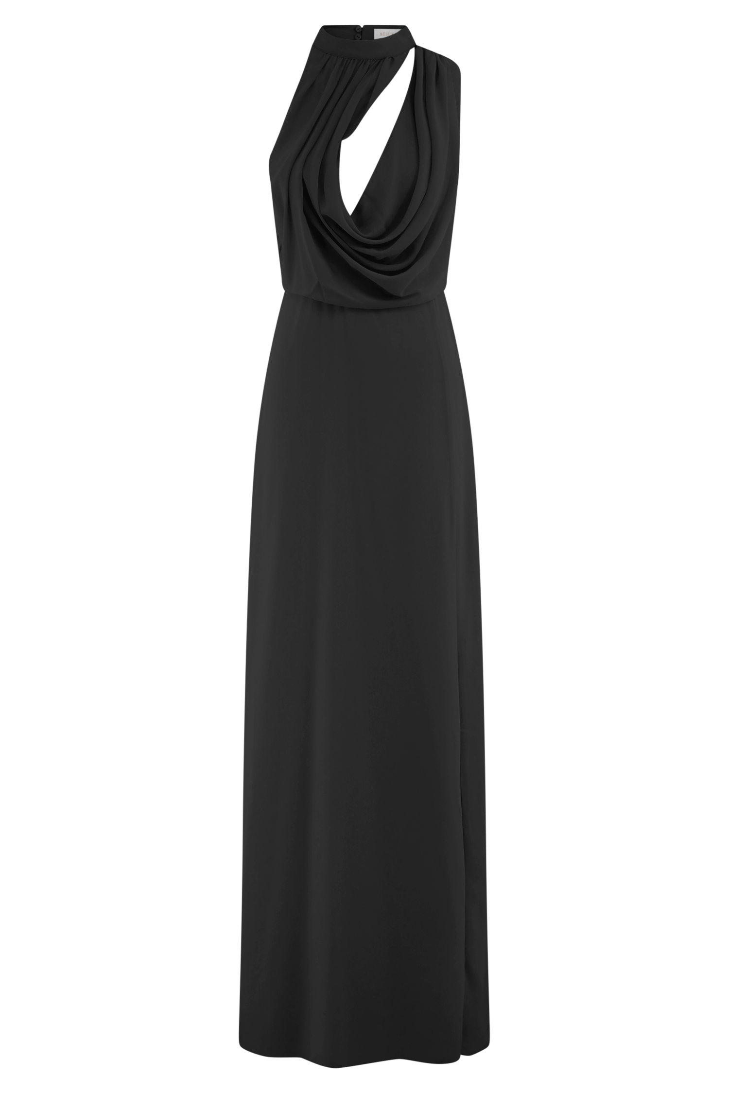 Galia Cowl Neck Maxi Dress - Black、mySite、solidvoid