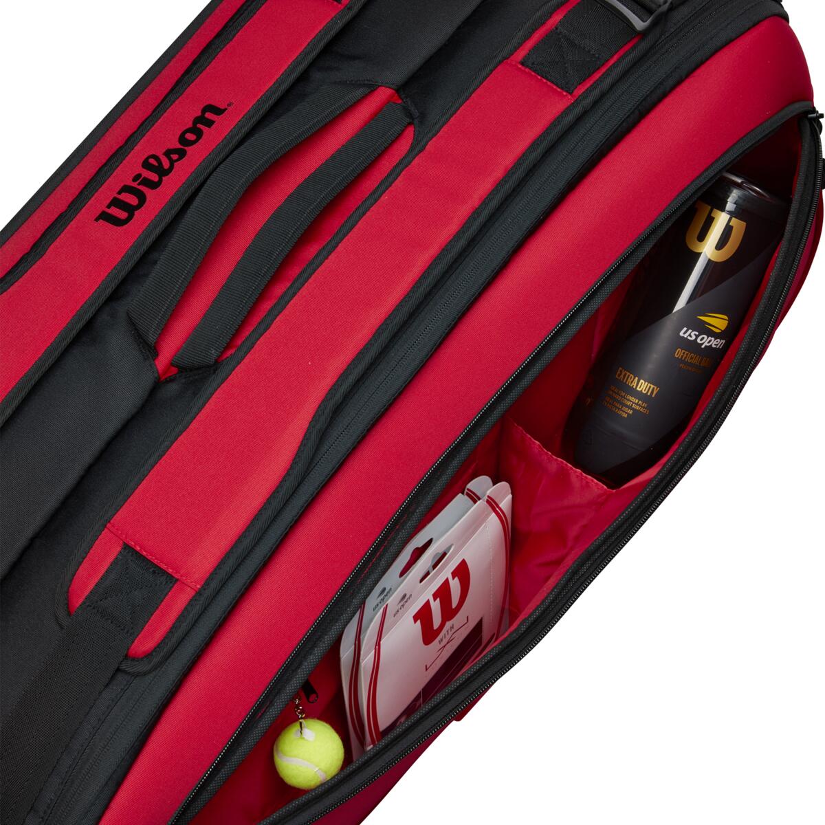 Wilson Clash v2 Super Tour 9 Pack Racquet Bag (Red/Black)