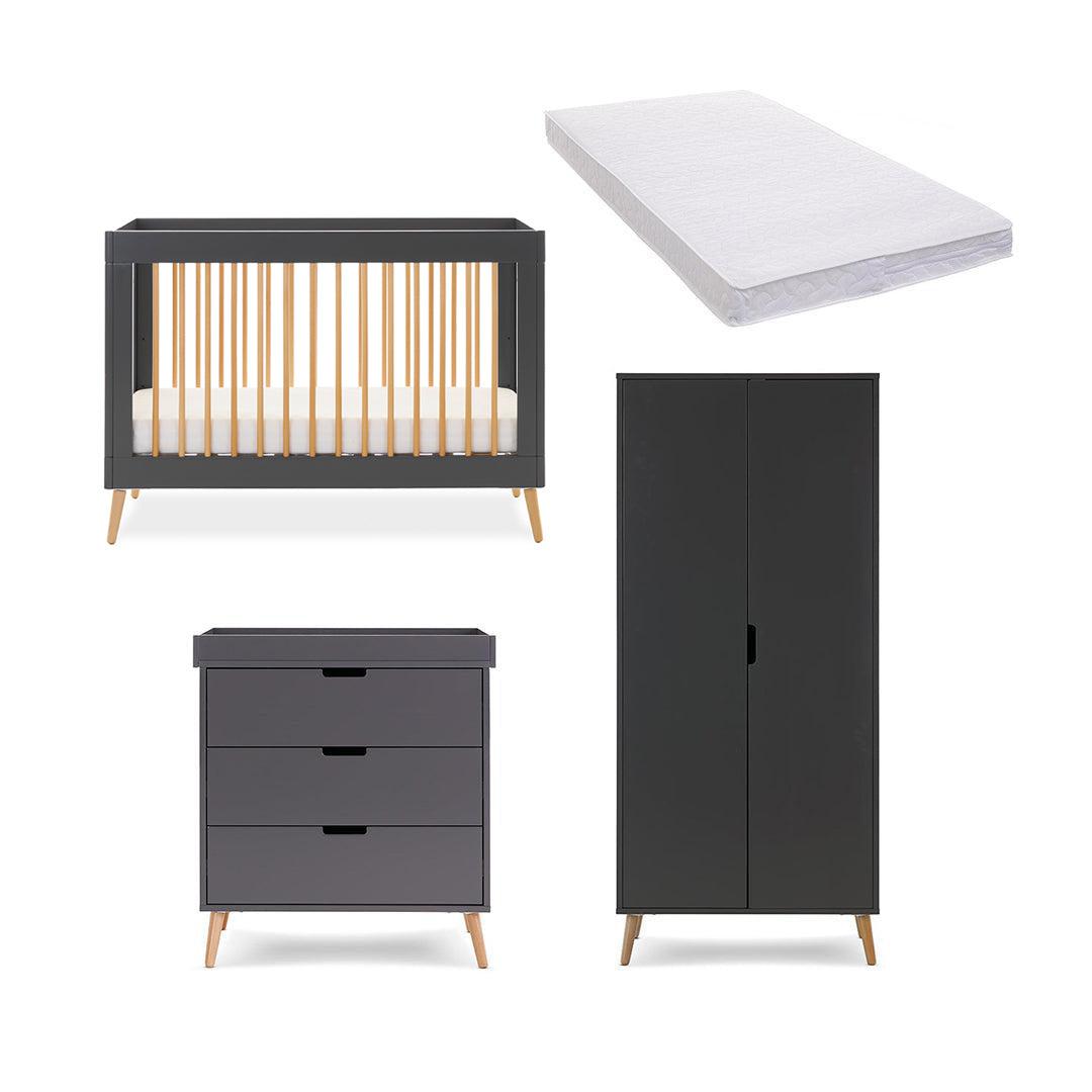  Obaby Maya Mini 3 Piece Room Set - Slate + Natural、mySite、merchandisen