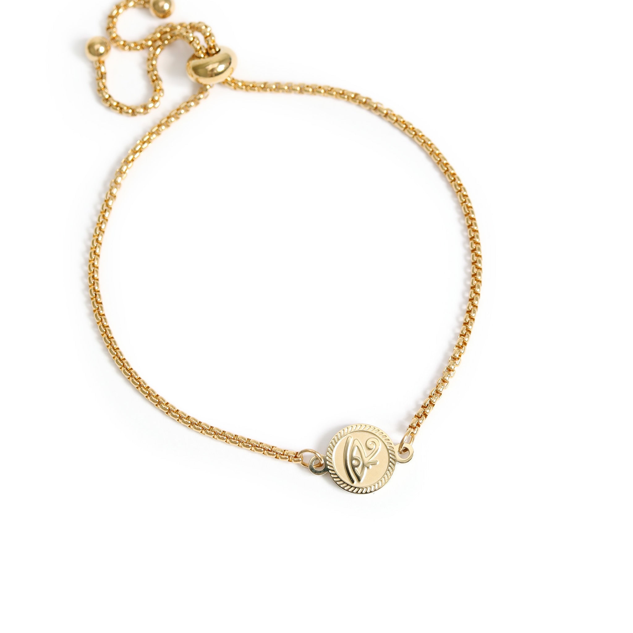 18K Gold PVD Stainless Steel Eye of Horus Connector Charm / PDL0052、mySite、dreamappss