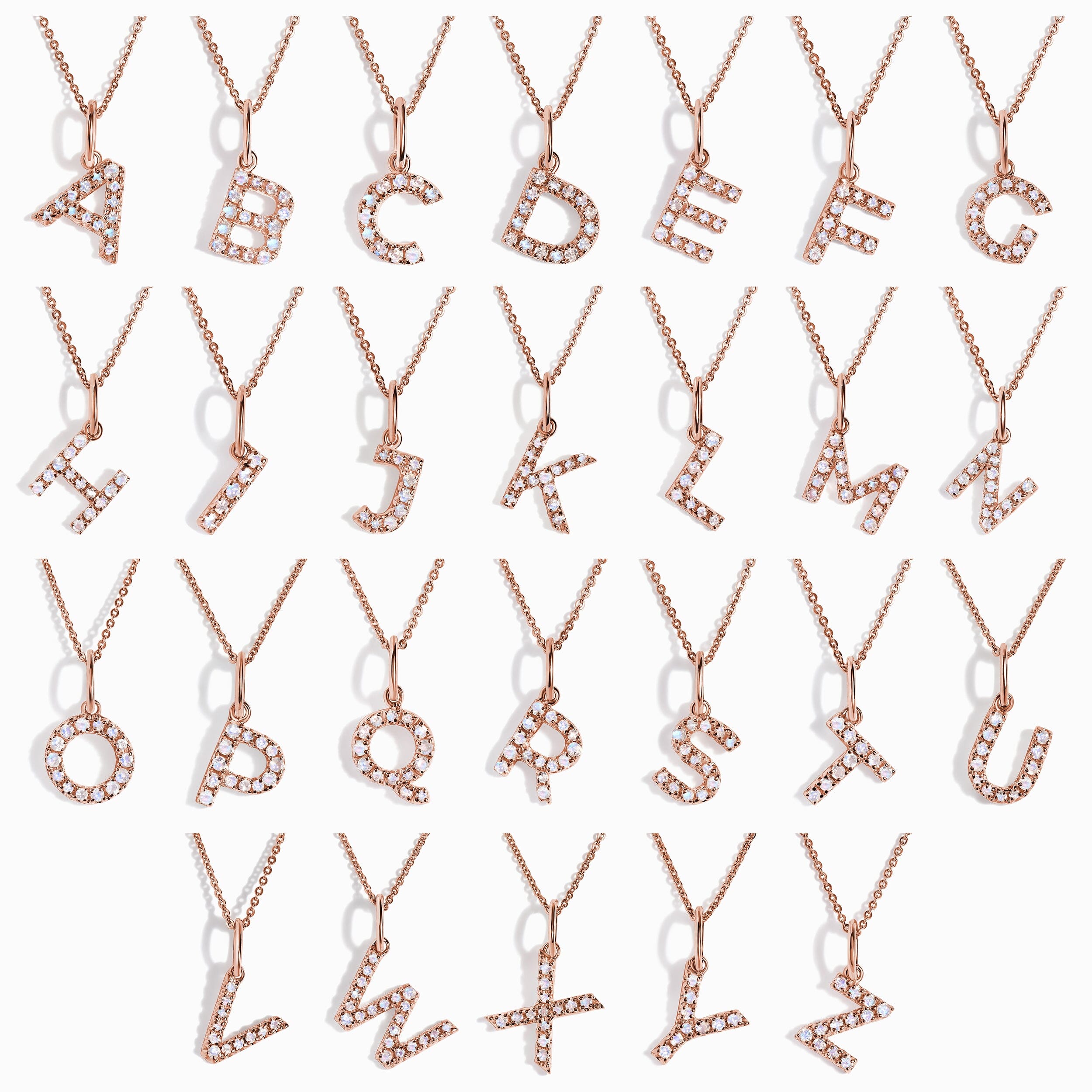 Moonstone Necklace - Alphabet、mySite、hinf8tx79