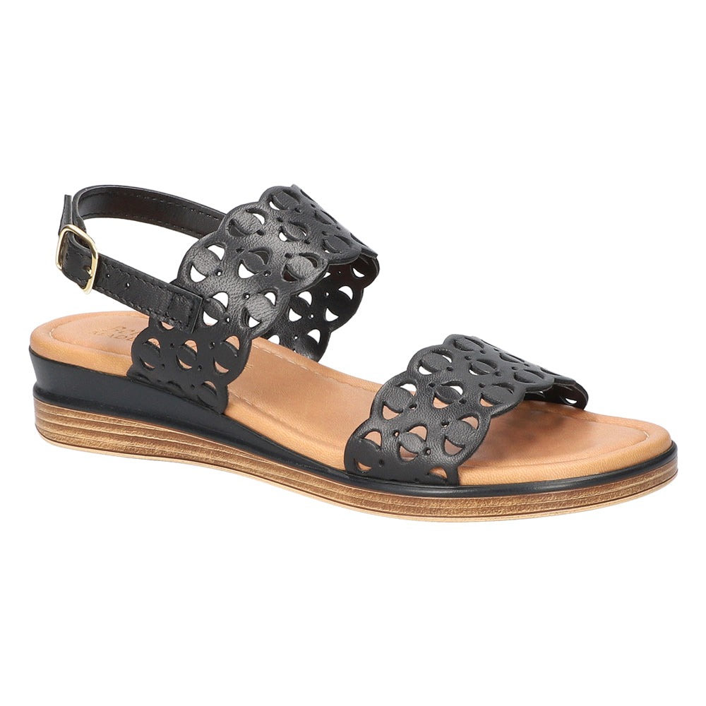 Zoe-Italy Cut Out Slingback Wedge Sandals、mySite、gtrtttuynbv