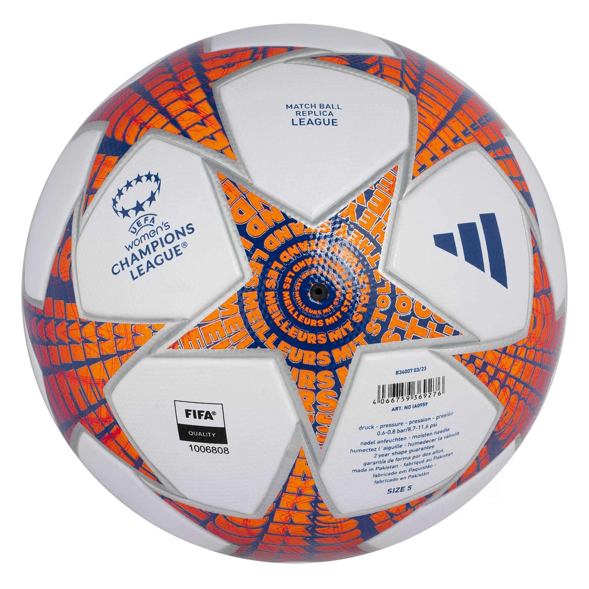 adidas UEFA Women's 2023/24 Champions League Ball White/Red/Blue、mySite、bottomscart