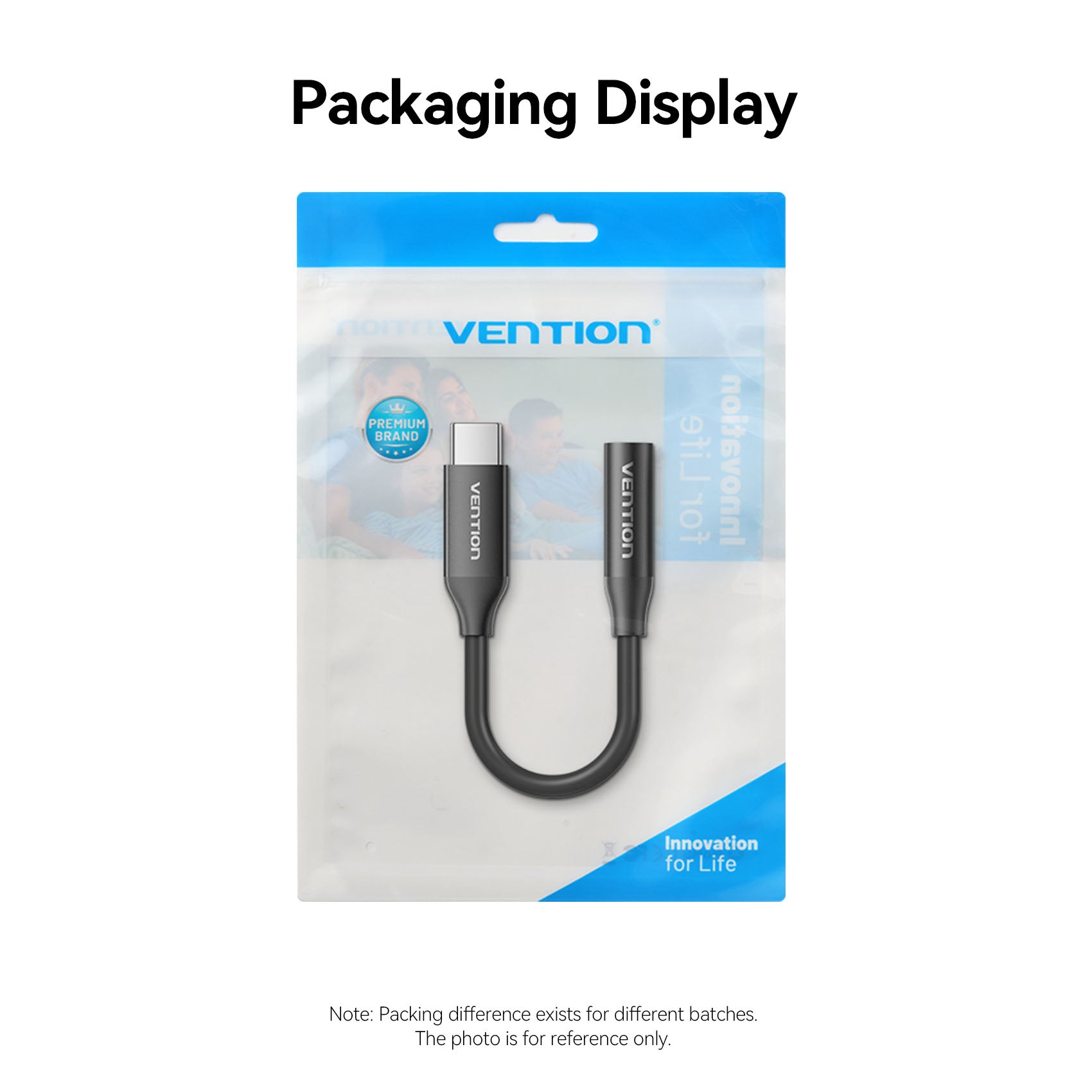 Vention USB-C Male to 3.5mm Female Audio Adapter、mySite、fannypackpong