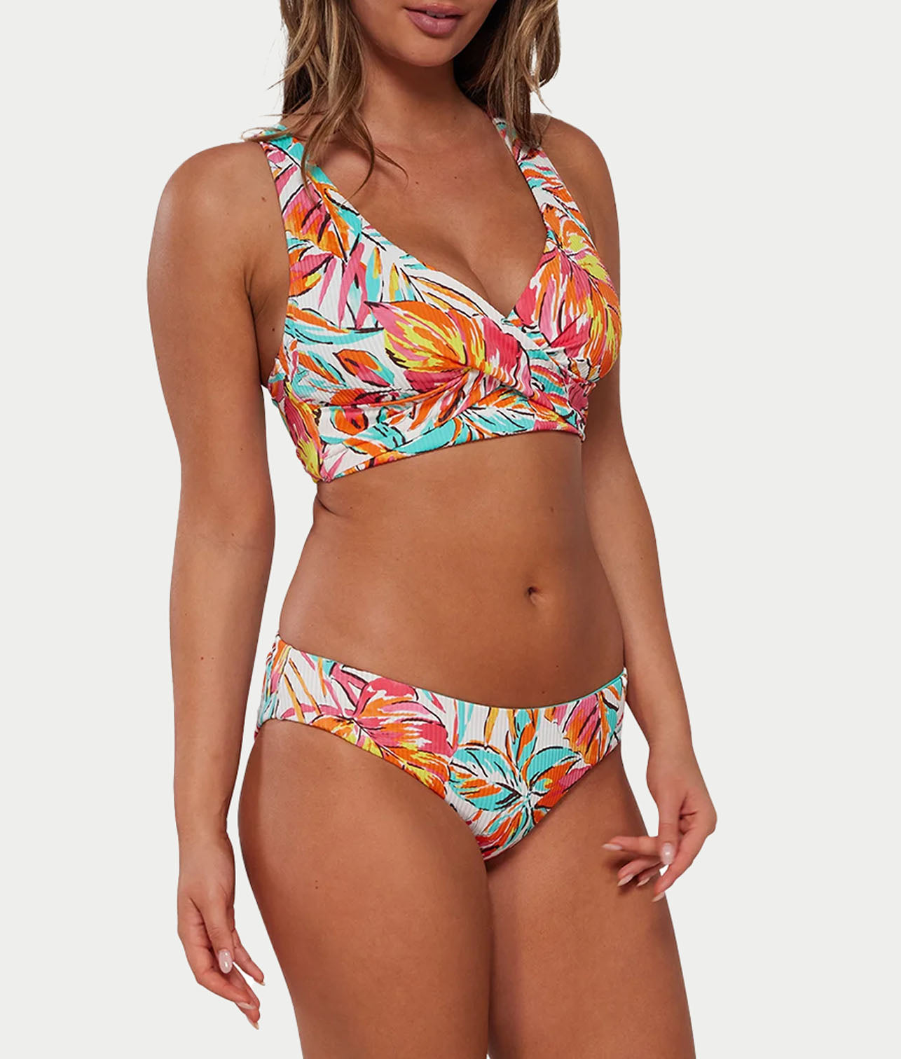 Printed Elsie Underwire Wrap Bikini Top、mySite、bengalsvssteelers