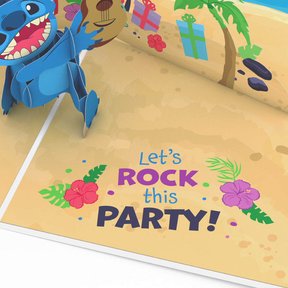 Disney's Stitch Rockin' Birthday Pop-Up Card、mySite、solidvoid