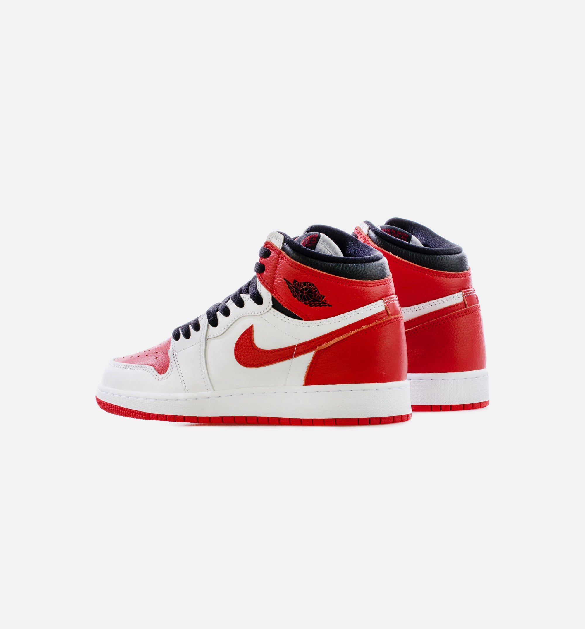 Air Jordan 1 Retro High OG Heritage Grade School Lifestyle Shoe - White/Red/Black Free Shipping、mySite、dreamappss