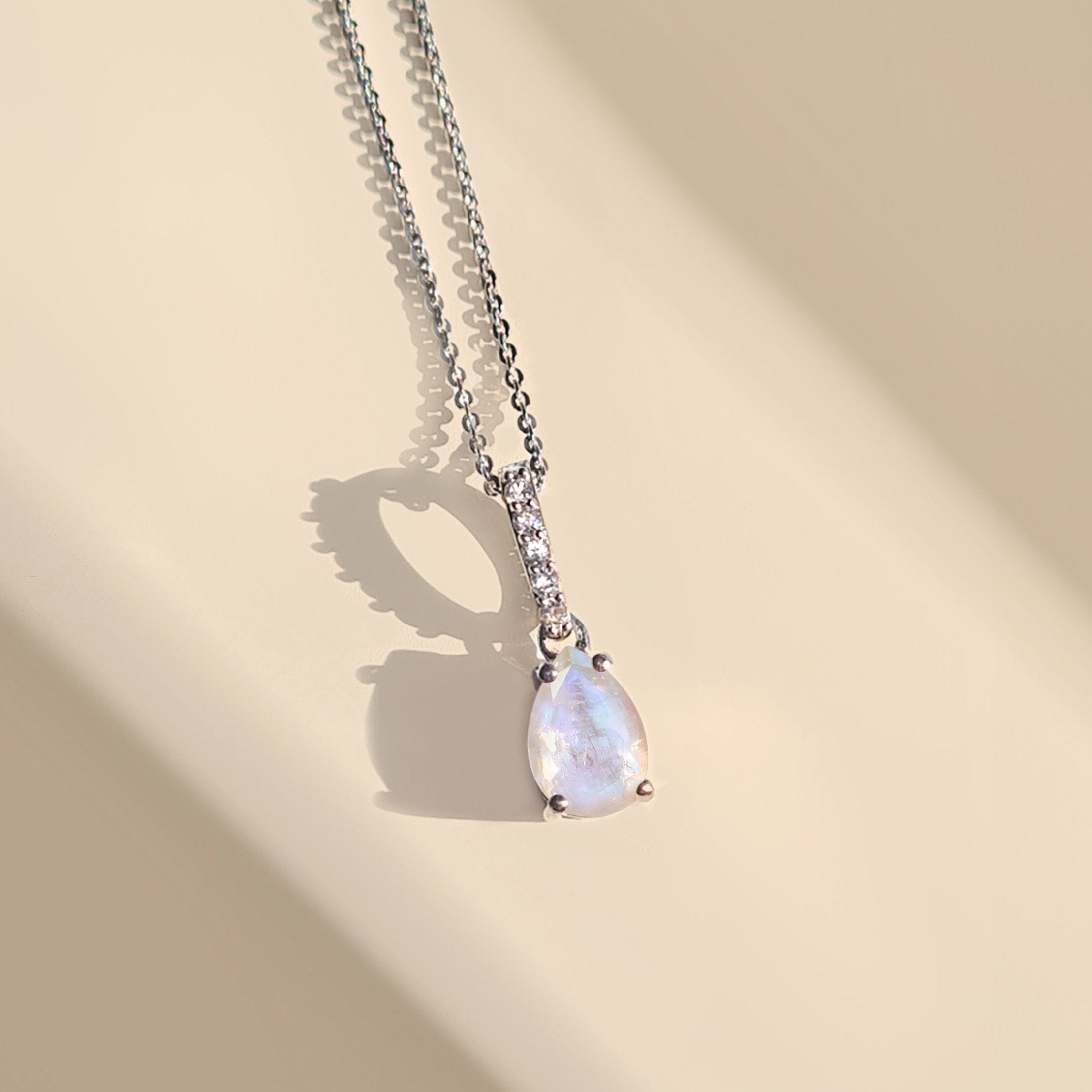 Moonstone Necklace Sway - June Birthstone、mySite、hinf8tx79