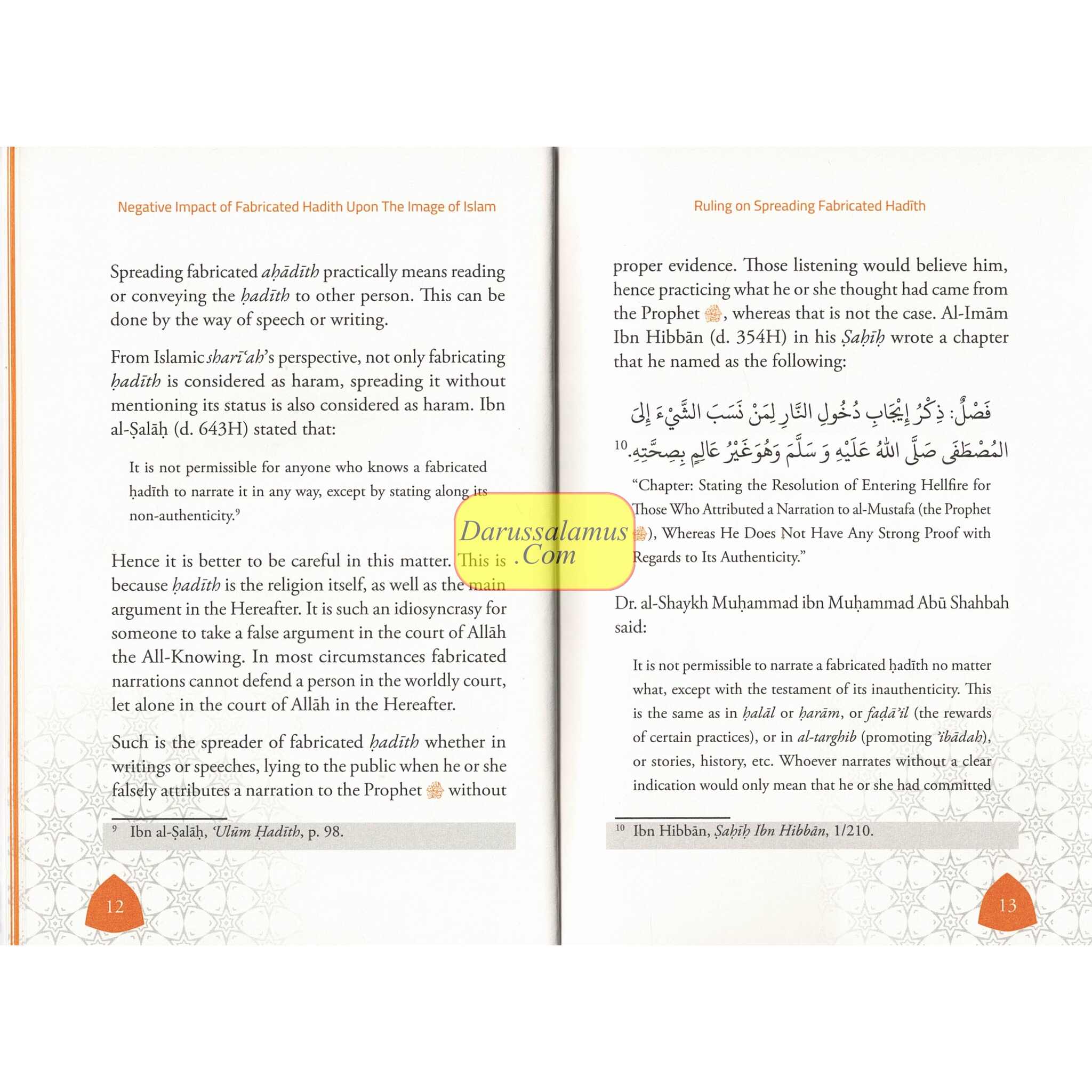 Negative Impact of Fabricated Hadith upon the Image of Islam、mySite、topwebapps