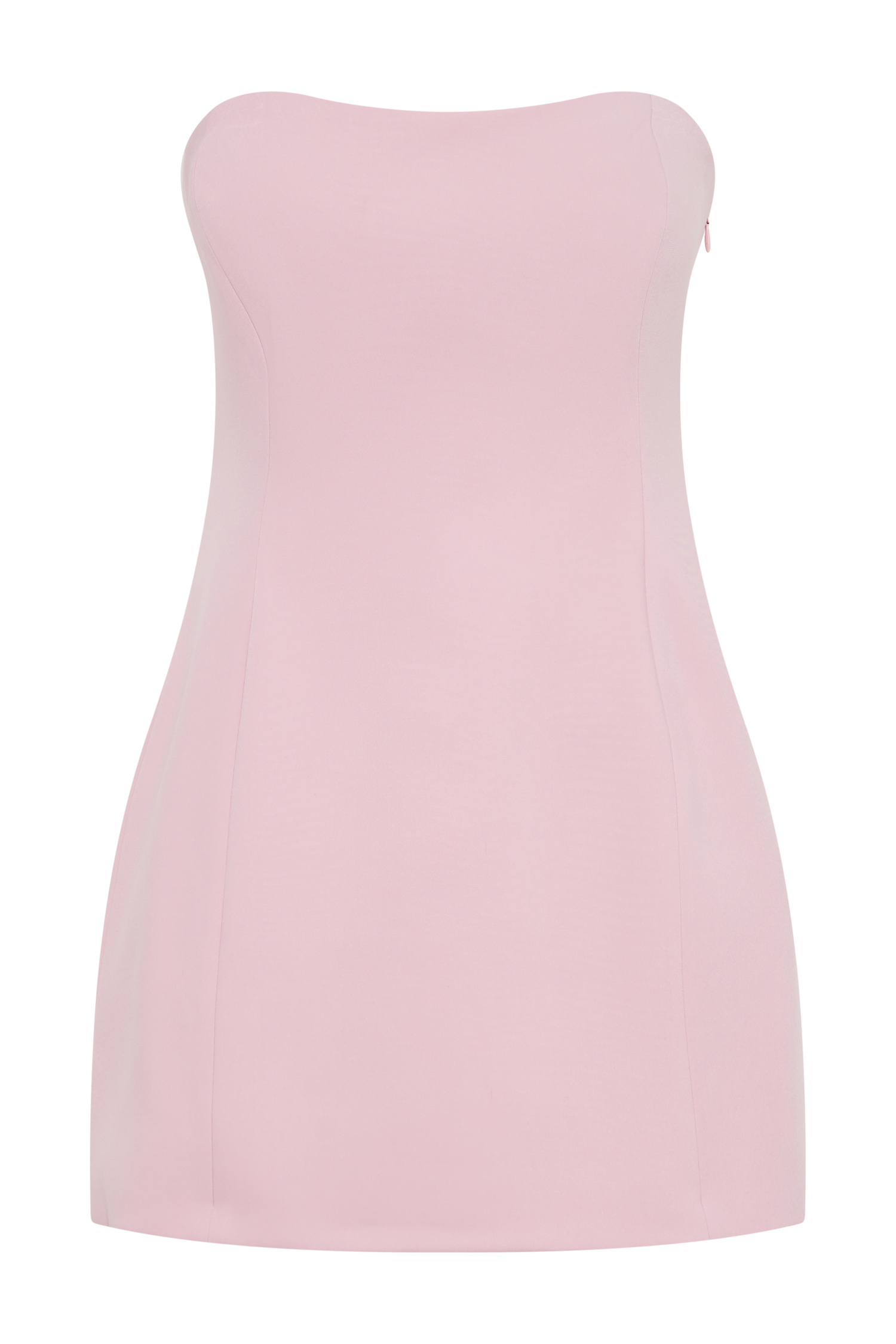 Neeka Strapless Bow Back Mini Dress - Pink、mySite、solidvoid