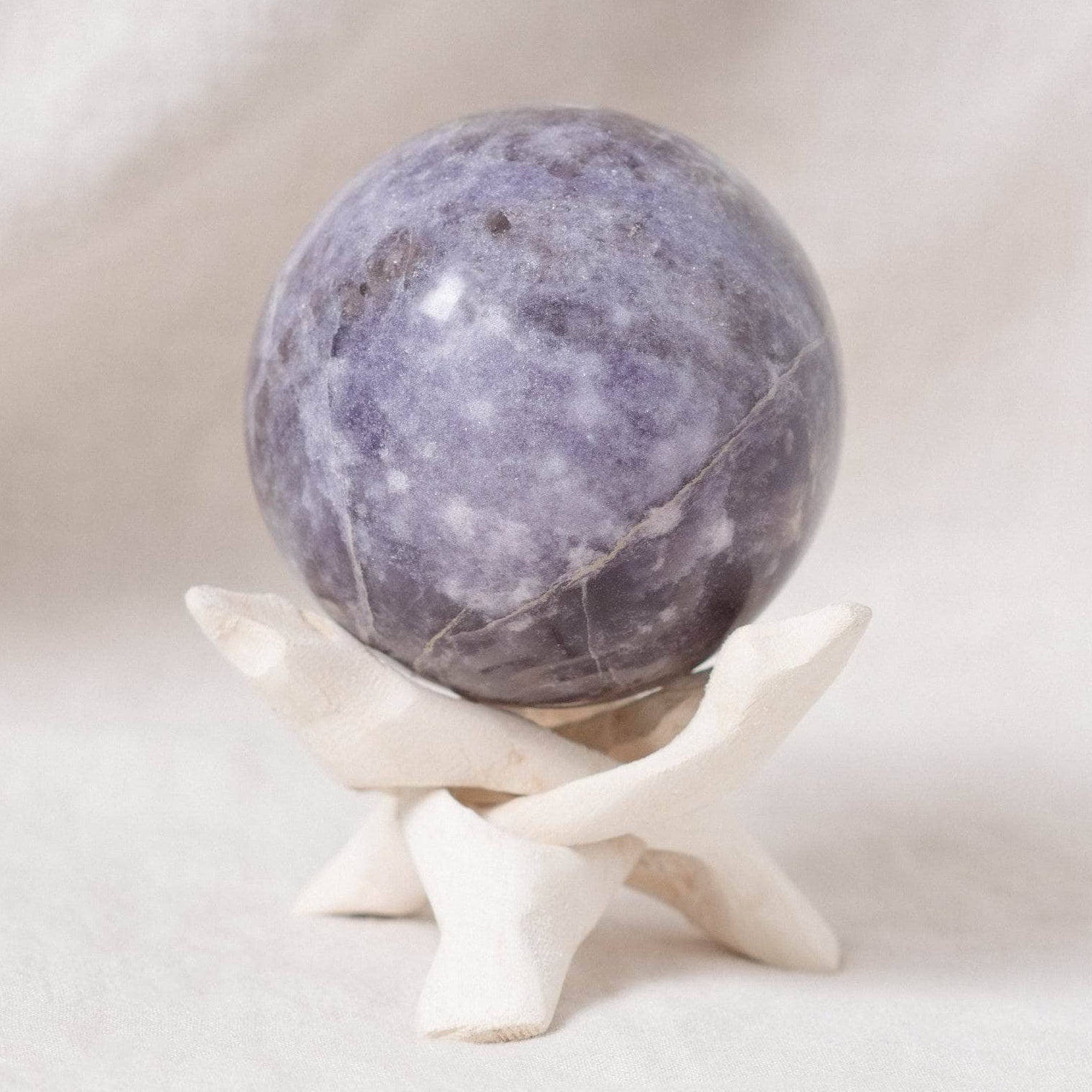 Lepidolite Sphere with Tripod - AAA Premium Quality、mySite、hinf8tx79